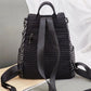 Soft Leather Backpack Ladies Casual Versatile Leather Backpack Lightweight Travel Bag