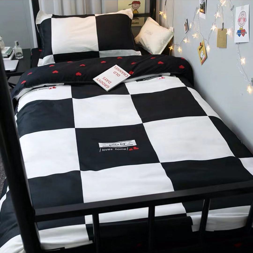 Three-piece Bed Male Dormitory Simple Style Single Duvet Cover College Student Dormitory Bunk Bed Linen Set