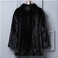 Women's Mink Coat Fur Coat Fur Coat Whole Mink Short Collar Fashion New Casual Fur Jacket