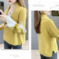 Spring and Autumn Cardigan Solid Color Sweater Lapel Short Outer Jacket Sweet Style Female Jacket