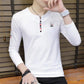95% Cotton Pure Cotton Long-sleeved Men's Sweater Autumn Fashion Trend Tops Round Neck Sweatshirts