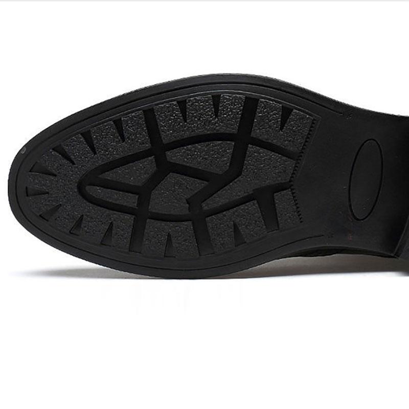 Martin Boots Men's Real Cowhide Mid-cut Boots Men's Casual Shoes Business Shoes Men's Boots Black Shoes Plush Shoes