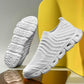 Plus Size 39-48 Summer Men Knitting Sneakers Comfortable Running Basketball Shoes Students Breathable Shockproof Non-slip Shoes