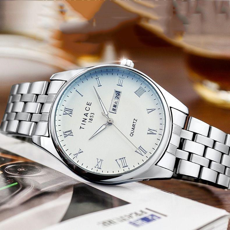 Automatic Solid Stainless Steel Men's Mechanical Watch Waterproof Luminous