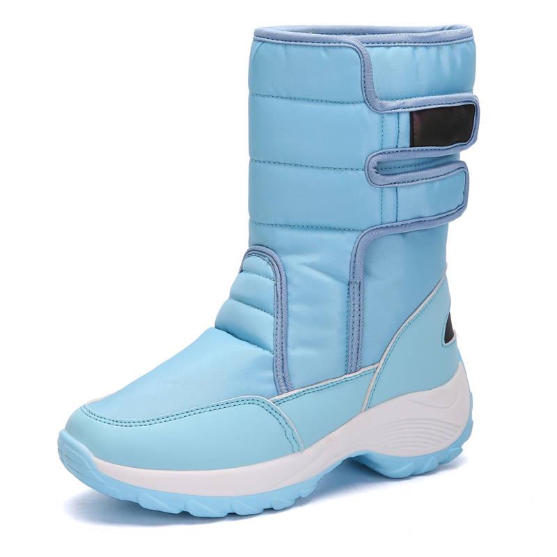Pair of Boots Women Winter Waterproof Snow Boots Warm Christmas Shoes Fur Plus Size Martin Boots