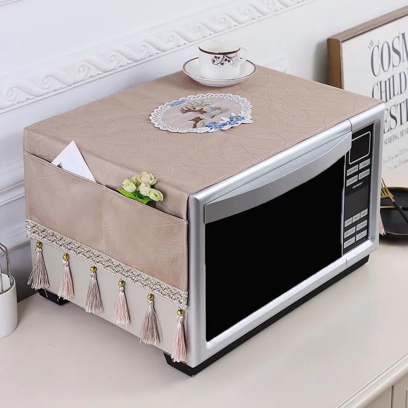 Microwave Cover Cover Cloth Oven Cover European Cloth Dust Curtain Kitchen Household Storage Cover Towel