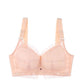 Ultra-thin Underwear Women's Large Size No Steel Ring No Sponge Big Breasts Show Small Full Cup Sexy Lace Breathable Side Adjustable Bra