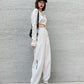 Cotton White Sports Pants Women's Spring and Autumn Models Loose and Thin Casual Pants Women's Harem Pants Women's Health Pants