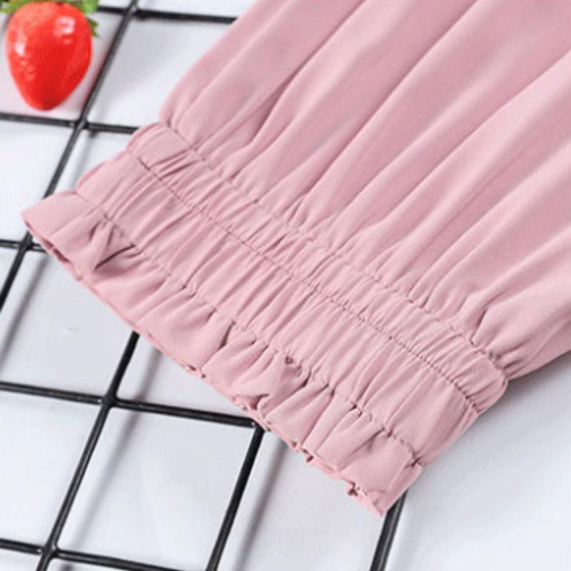 Chiffon Beamed Nine-point Harem Pants Female Summer Thin Section High Waist Drape Ice Silk Sports and Leisure Bloomers