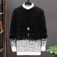 Round Neck Imitation Mink Soft Sweater In Autumn and Winter Fashion Men's Thick Bottomed Sweater