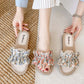 Flower Fairy Sandals and Slippers for Women's Outer Wear Summer Fashion All-match Beach Shoes
