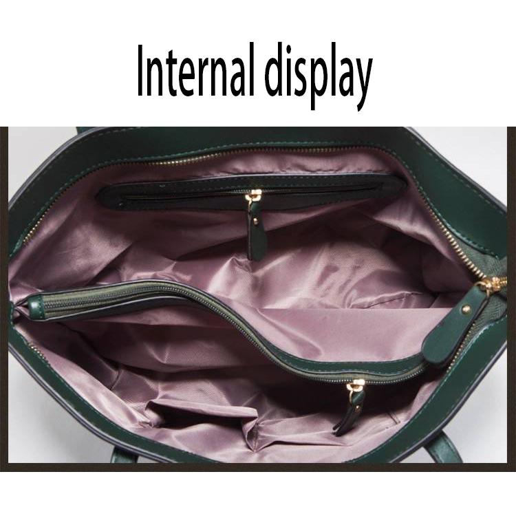 Trendy wild Woman bag Leather bag Big capacity European and American style Shoulder Handbag