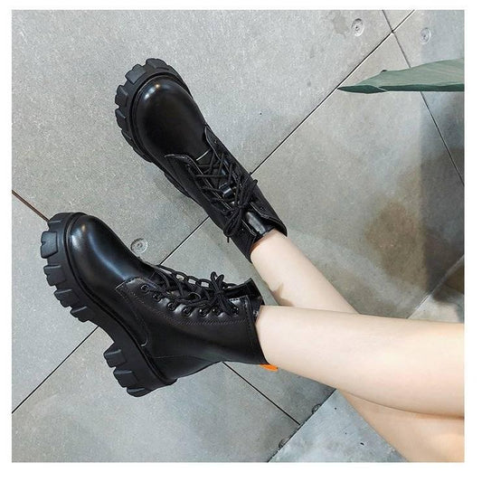 Casual Women Shoes Winter Leather Short Tube Martin Boots Fashion Comfortable Warm Women's Boots
