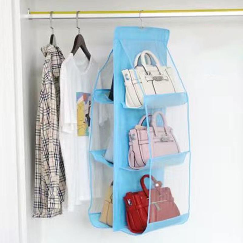 Transparent Bag Storage Hanging Bag Hanging Storage Bag Fabric Dust Bag Closet Wall Hanging Storage Rack Dust Bag