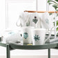 Living Room Drinking Cup Set Simple Mark Cup Household Milk Cup Ceramic Breakfast Cup Family Hospitality Tea Cup