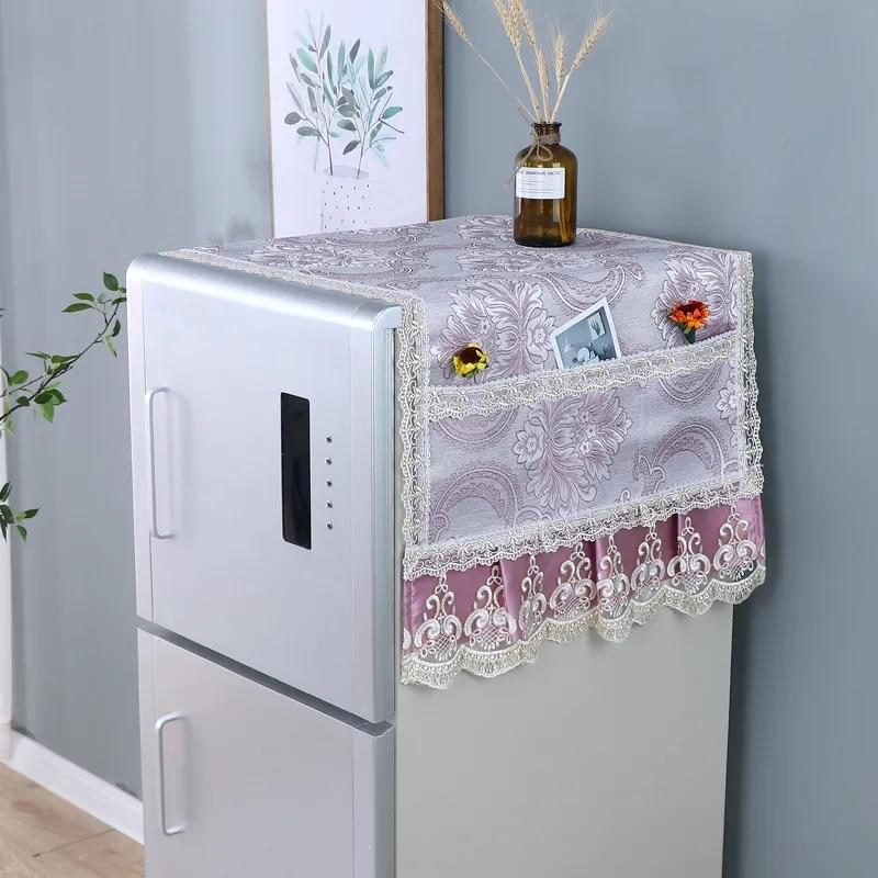 Refrigerator Dust Cover Lace Refrigerator Cover Home Decor Refrigerator Hanging Bag