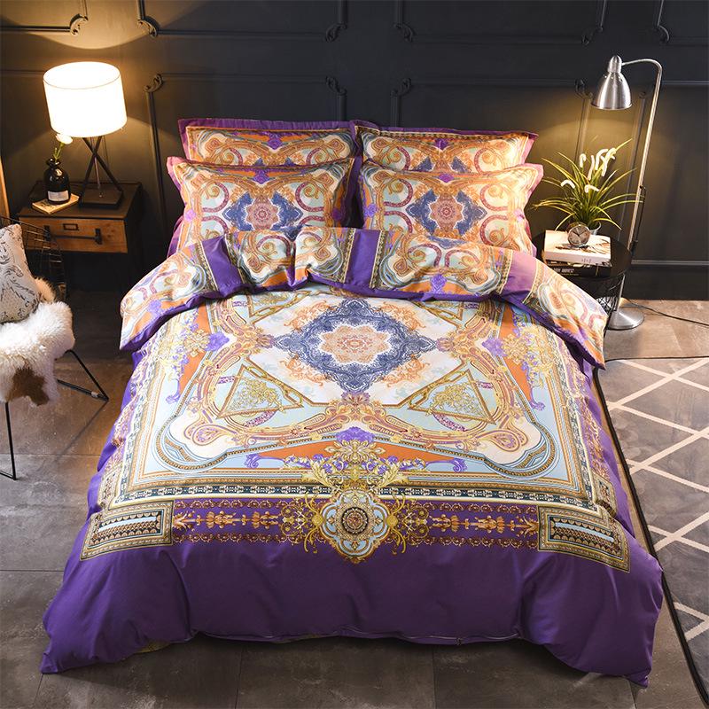 Fashion 4pcs 3D Dolphin Bedding Sets Queen King Size Bed Set Bedroom Comforter Duvet Cover