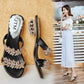 Size 34-41 Summer Women Outdoor Flat Bohemian Beach Flip Flops Wear-resistant Non-slip Office Lady Waterproof Diamond Sandals
