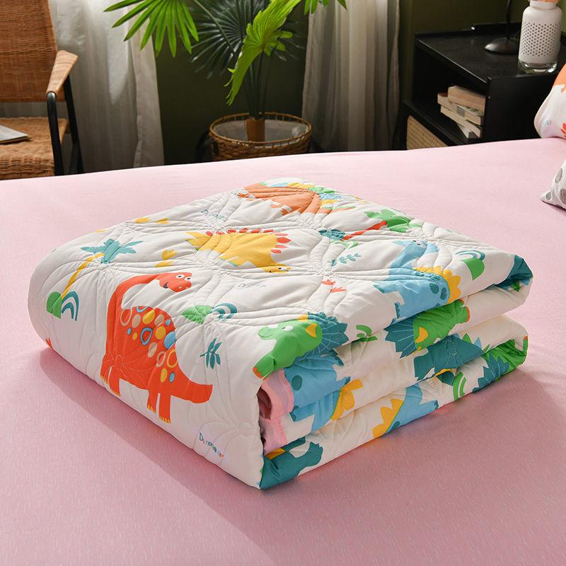 Summer Skin-friendly Thin Printing Air-conditioning Quilt Single Double Washed Cotton Summer Cool Quilt