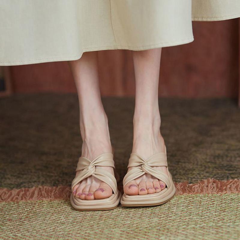 High-heeled Slippers Women's Summer Korean Version of All-match Comfortable Wedge Sandals Flip-flops Increased Sandals