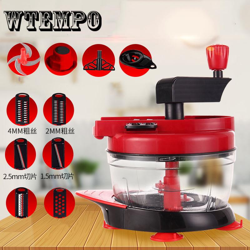 Dicing Machine Manual Food Chopper Vegetable Fruits Nut Onion Hand Power Mincer Blender Mixer