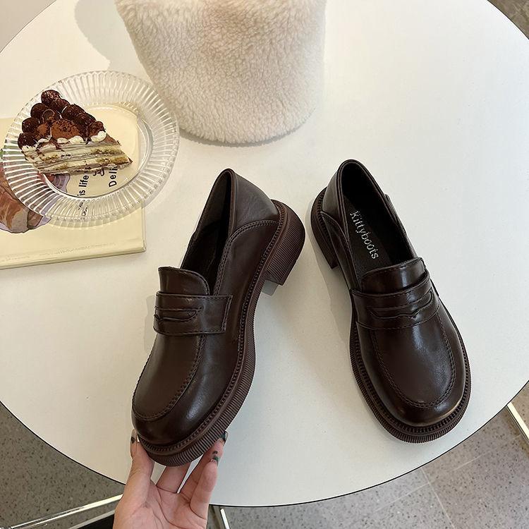Women's Small Leather Shoes British Style Spring and Autumn Jk Uniform Shoes Japanese College Style All-match Retro Loafers