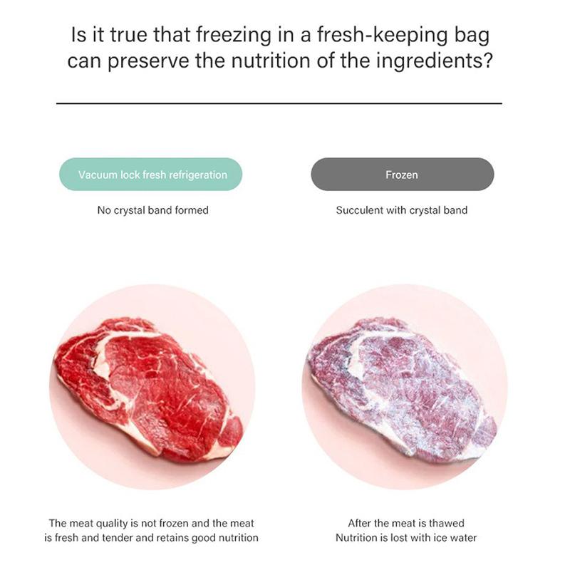 Best Food Vacuum Sealer Automatic Commercial Household Food Vacuum Sealer Packaging Machine Include 10Pcs Bags