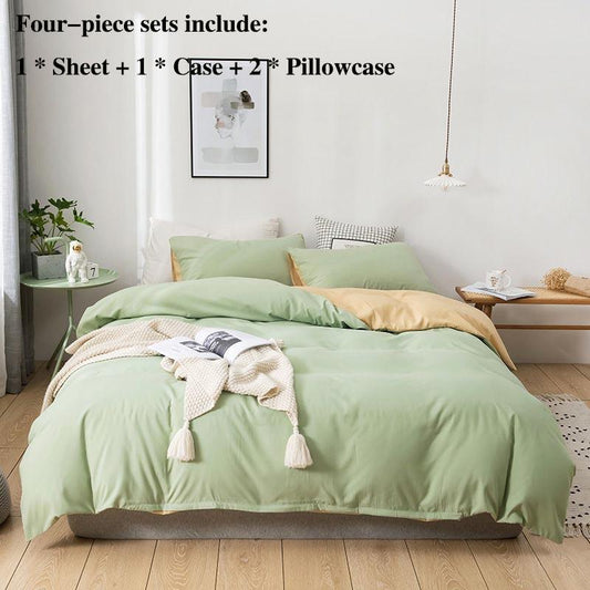 Bed Four Sets of Pillow Cover Sheets Are Set In A Sleeve Home Bedding 1.8 Meters 2 Meters Double Bed Fresh Princess Wind