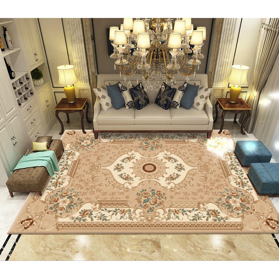 Living Room Carpet European Mat Kids Room Rug Bedroom Mat Soft Area Rug Rectangle Mats