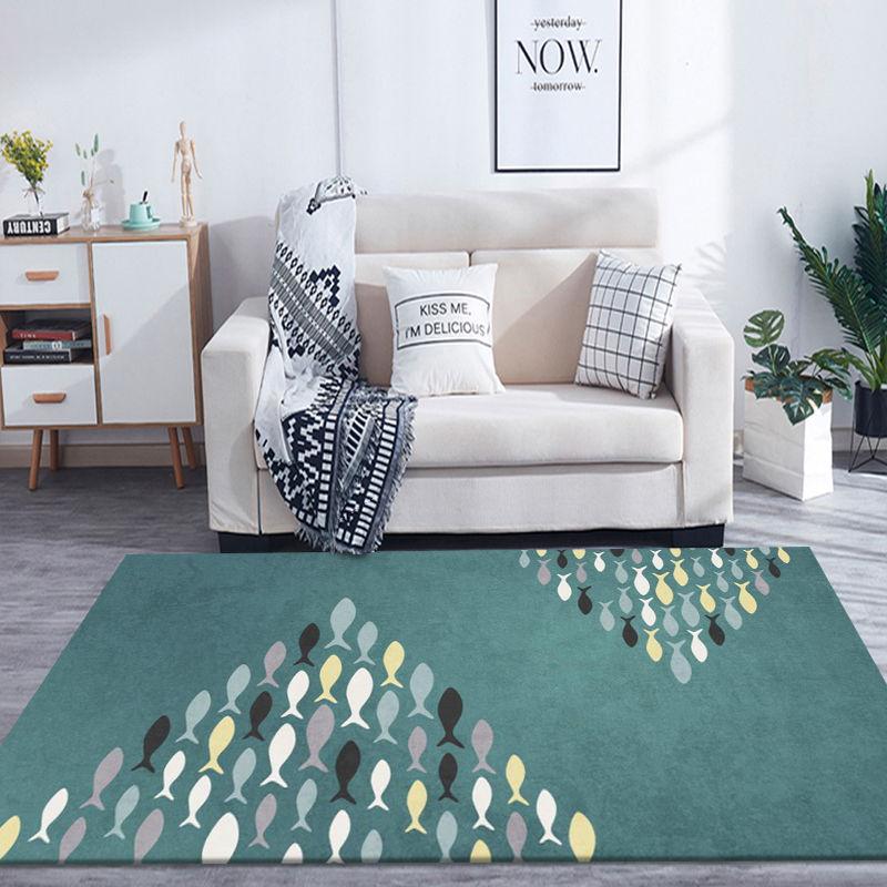 Nordic Carpet Mat Living Room Coffee Table Blanket Modern Minimalist Bedroom Room Full Bed Blanket Large Area Home