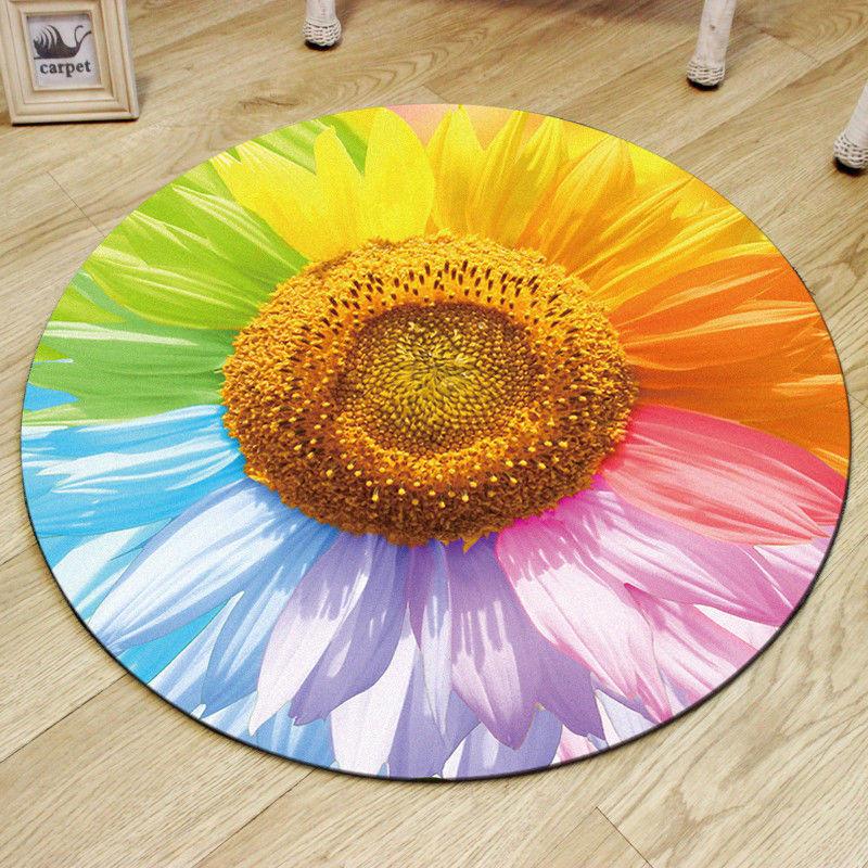 Round Carpet 3d Printed Carpet  for Living Room Bedroom Children Rug