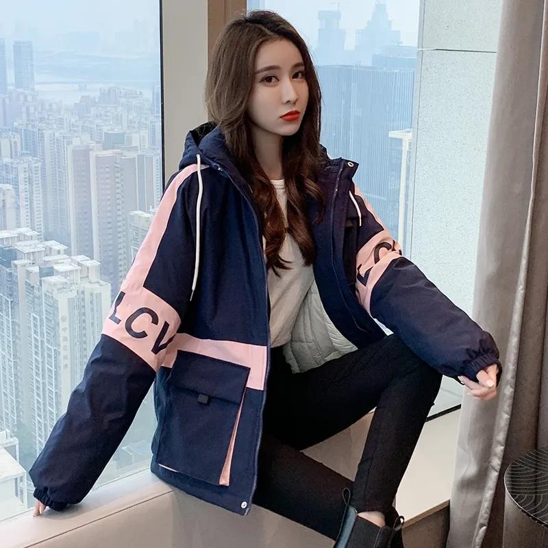Women's Winter Workwear Padded Student Loose Korean Padded Jacket Short Down Padded Coat Warm Coat Casual Sports Coat