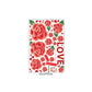 [Wall sticker ]Red Roses Frame Home Decor Wall Stickers Flowers Living Roome Bedroom Glass Door Deco