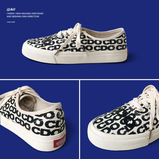 Couple Canvas Shoes Women Trainers 2020 Spring Flat Heel Preppy Style Men Sneakers Vulcanized Casual Shoes 35-44