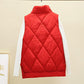 Women's Down Cotton Vest for Fall/winter New Style Shiny Cotton Vest Korean Loose Cotton Vest Outer Wear Cotton Waistcoat