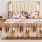 Lace Bed Skirt Three-piece Bedding Unilateral Non-slip Bedspread Korean Version of Solid Color Bed Sheet