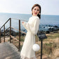 Pofulove plush dress female new Korean loose student plus size fairy net yarn bottoming skirt