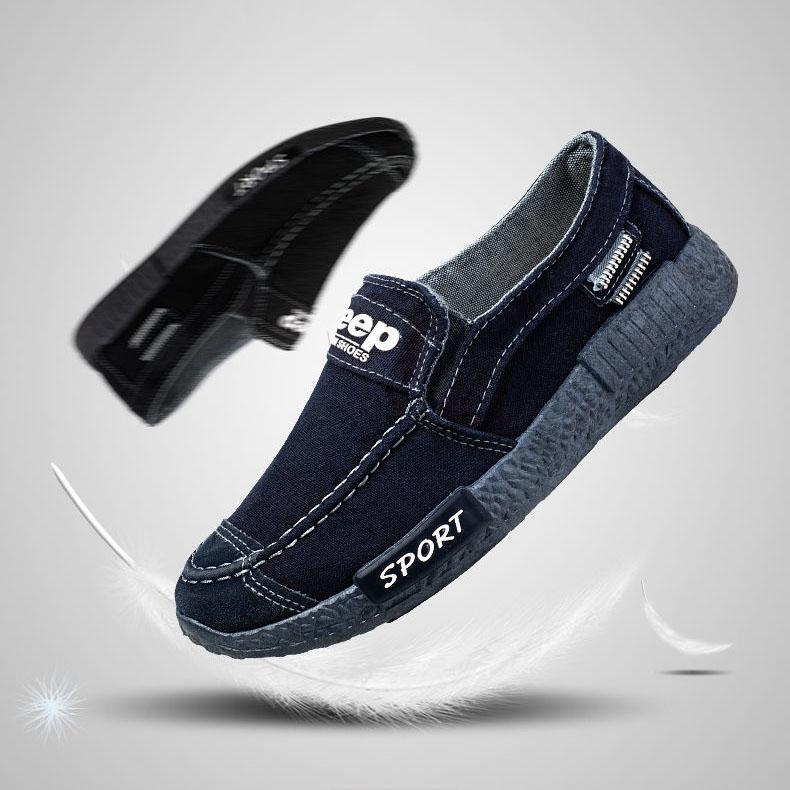 Spring and Summer Non-slip Deodorant Breathable Cloth Shoes Men's Autumn Large Size Casual Canvas Shoes All-match Work Shoes