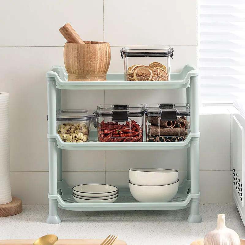 Kitchen Shelf Bathroom Storage Rack Multilayer Toiletries Finishing Rack