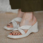 High-heeled Slippers Women's Summer Korean Version of All-match Comfortable Wedge Sandals Flip-flops Increased Sandals