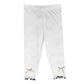 Girls' Leggings Children's Spring and Autumn Thin Bow Korean Cropped Trousers Baby Outer Wear and Inner Wear Stretch Pants
