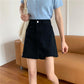 Summer Woman Skirt Korean Style High Waist A-line Irregular Denin Skirt For Girl