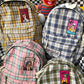 New Cute Plaid Shoulder Bag Female Schoolbag Female Student Campus Large Capacity