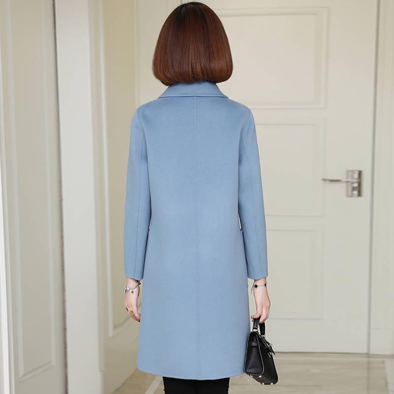 Women's Coat Autumn Winter Jacket Women Overcoat Wool Coat Suits  Long Slim Blend Clothes Outerwear