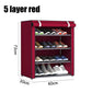 3/4/5/6 Layer Shoes Shelf Easy Assembled Shoe Rack Cabinet Shoe Organizer Stand Holder Home Shoe Box