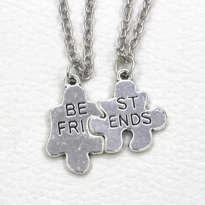 Best Friends Pendant Necklace Two-Piece Splicing Necklace Jewelry