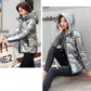 Glossy Short Women's Down Jacket Winter Korean Style Loose Cotton Clothes Casual Stand-collar Cotton Quilted Jacket