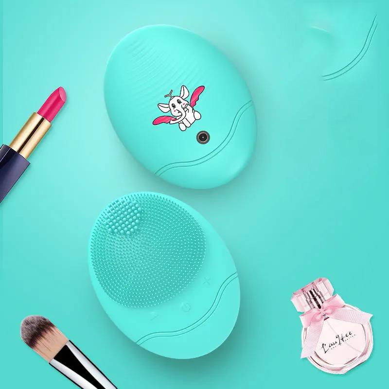 Dumbo Electric Face Wash Artifact To Clean Pores Rechargeable Facial Cleansing Instrument Facial Brush Blackheads and Exfoliating