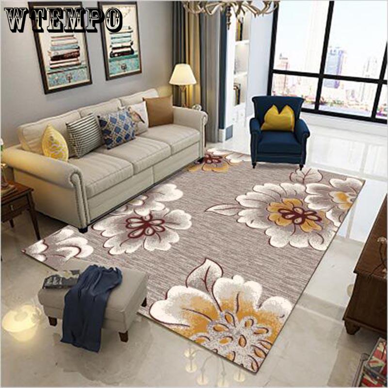 Rustic Style Bedroom Study Rectangular Big Size Carpet Large Area Carpets for Living Room Soft Rugs