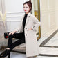 Woolen Coat Women's Mid-length Thickened Autumn and Winter Korean Loose Woolen Cloth Was Thin Winter Woolen Coat